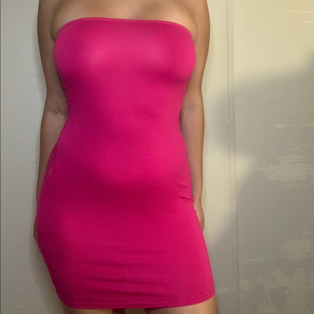 Tube top mini dress